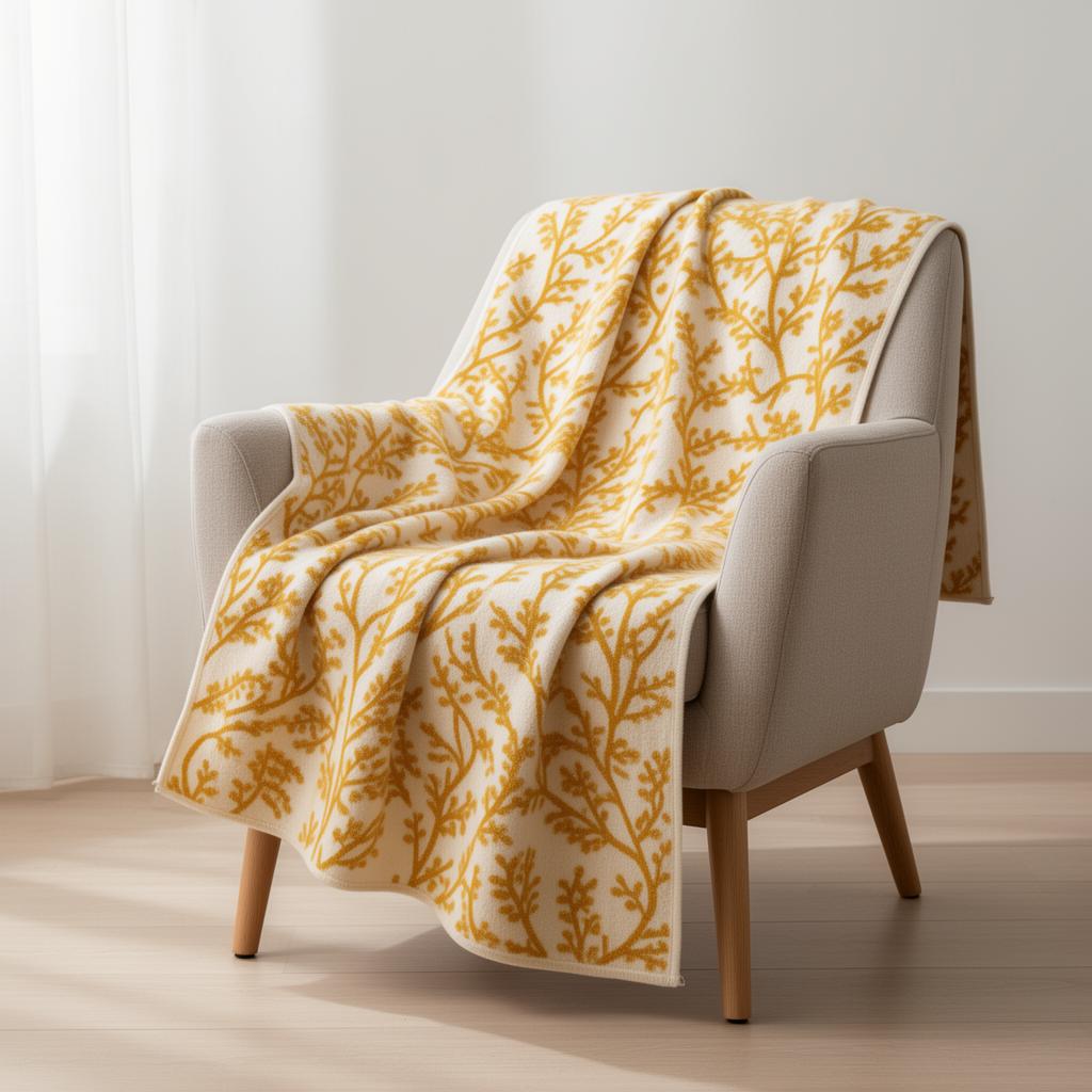 Wattle Cotton Throw